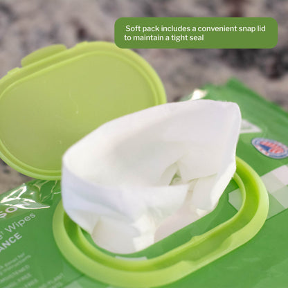 WIPE, WET FLUSHABLE UNSCNTED SFT PK W/LID