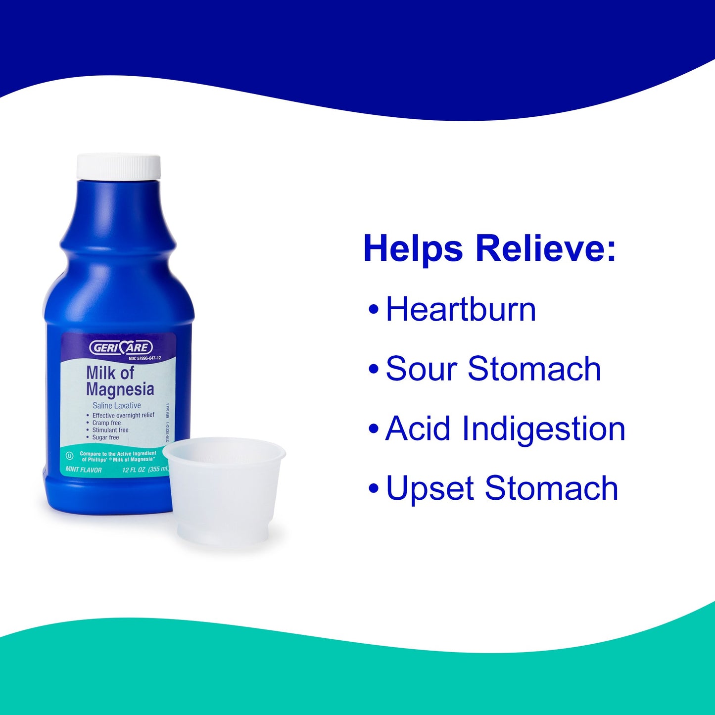 MILK OF MAGNESIA, LIQ MINT FLAVOR 12OZ