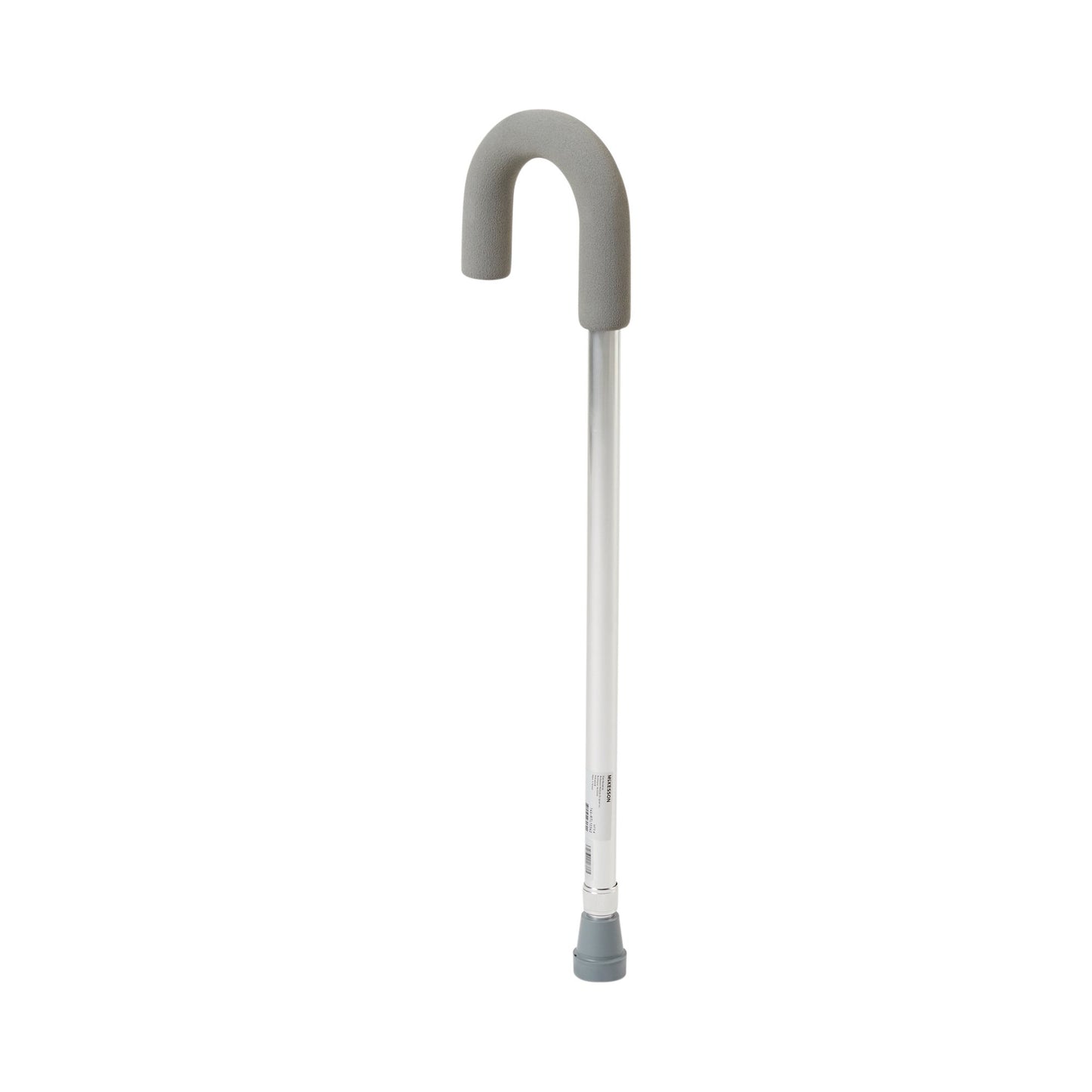 CANE, W/FOAM GRIP RND HNDL ALUM