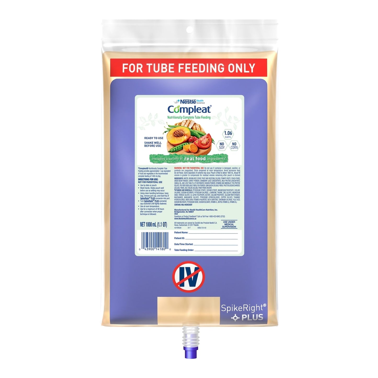 COMPLEAT, CLSD SYSTEM 1000ML