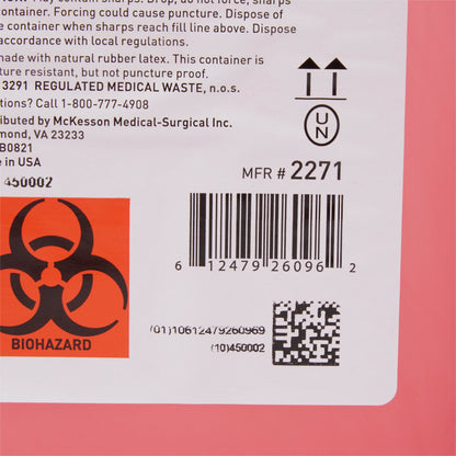 CONTAINER, SHARPS RED 2GL