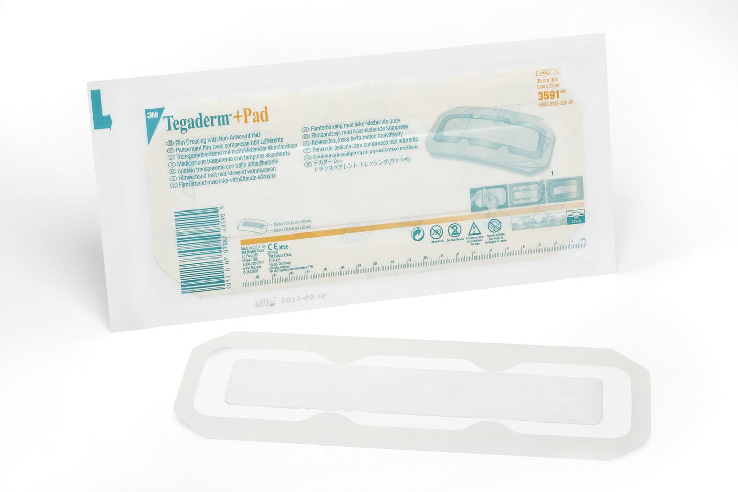DRESSING, TEGADERM W/PAD 3 12X10"