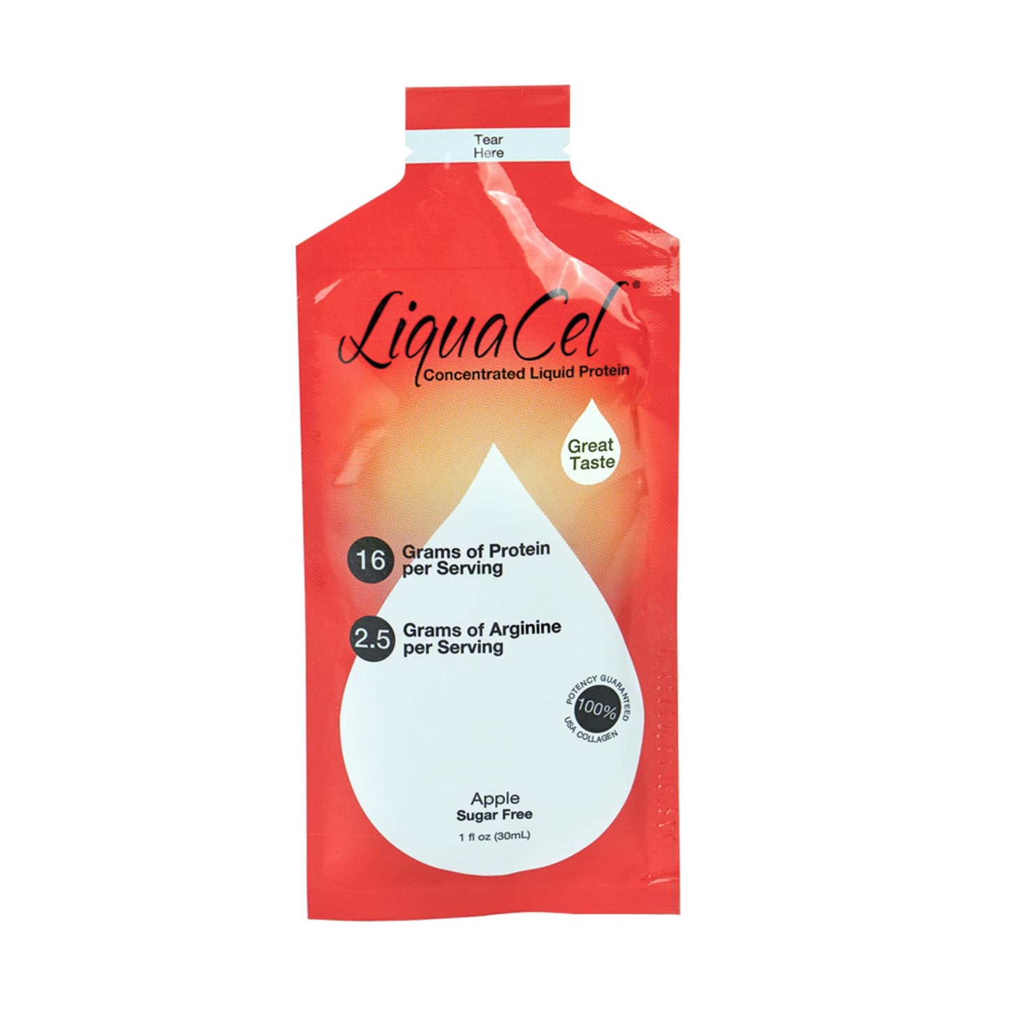 PROTEIN, LIQUACEL APPLE 1OZ PKT