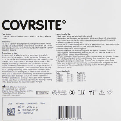 DRESSING, COVRSITE 6"X6"