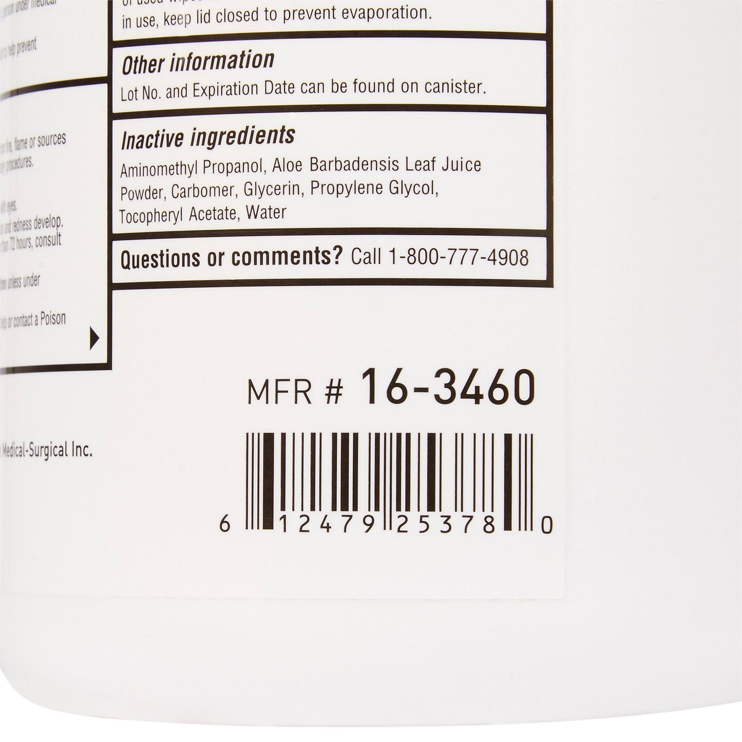 WIPE, SANITIZING HAND