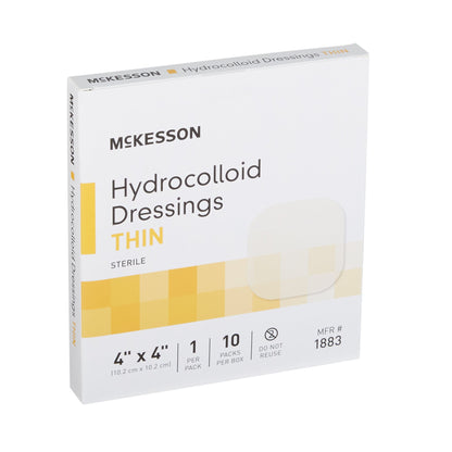 DRESSING, HYDROCOLLOID THIN STR 4"X4"