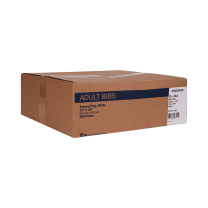 BIB, T/P WHT ADLT 16X32