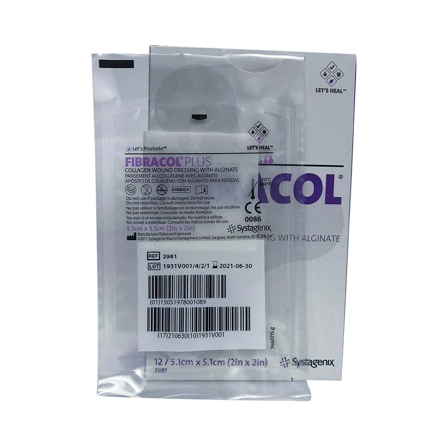 DRESSING, FIBRACOL COLLAGEN 2"X2"