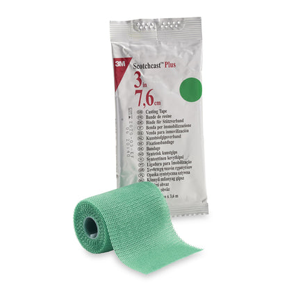 TAPE, CAST SCOTCHCAST 3"X4YDSGRN
