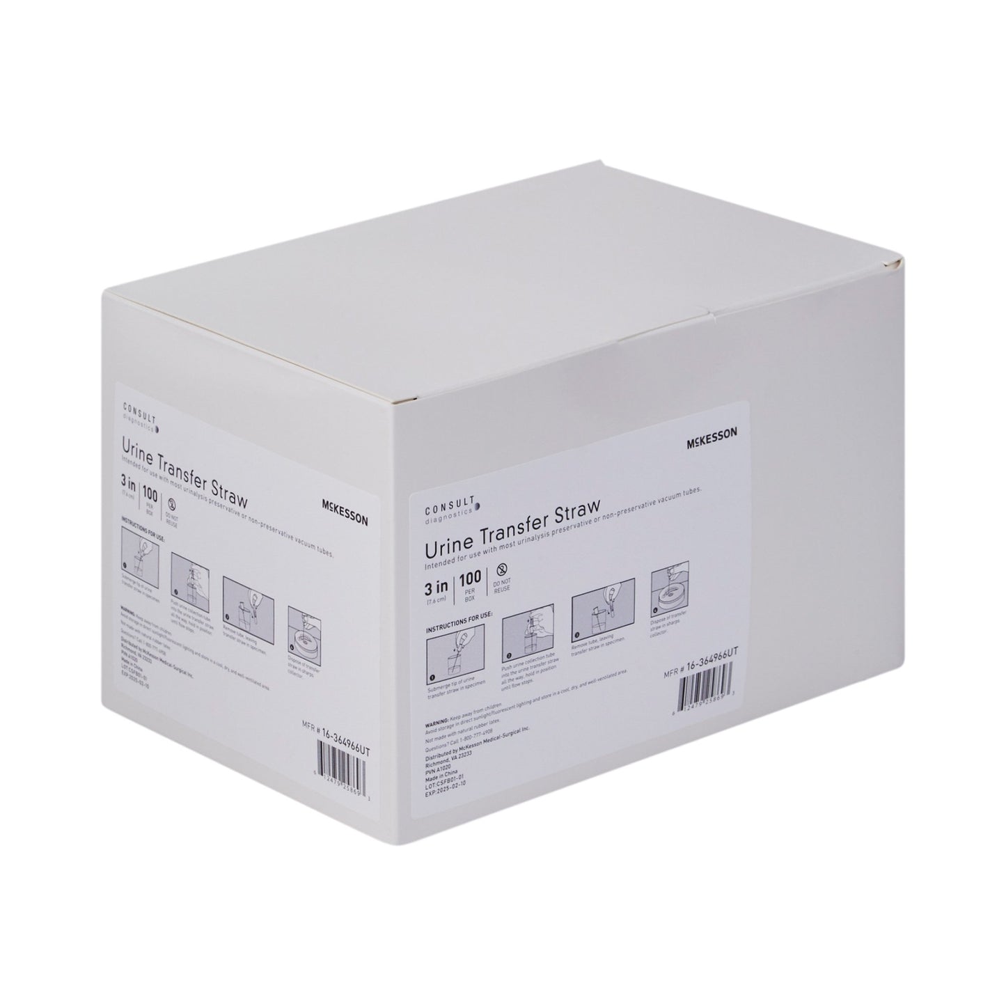 COLLECTION STRAW, F/URINE TRANSFER DEVICE N/S 3"