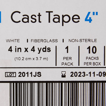 TAPE, CAST WHT LF 4"X4YDS