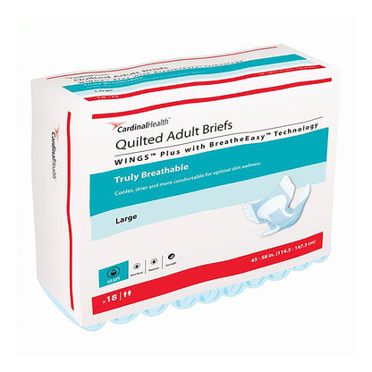 BRIEF, QUILTED PLUS BREATHE EASY XLG