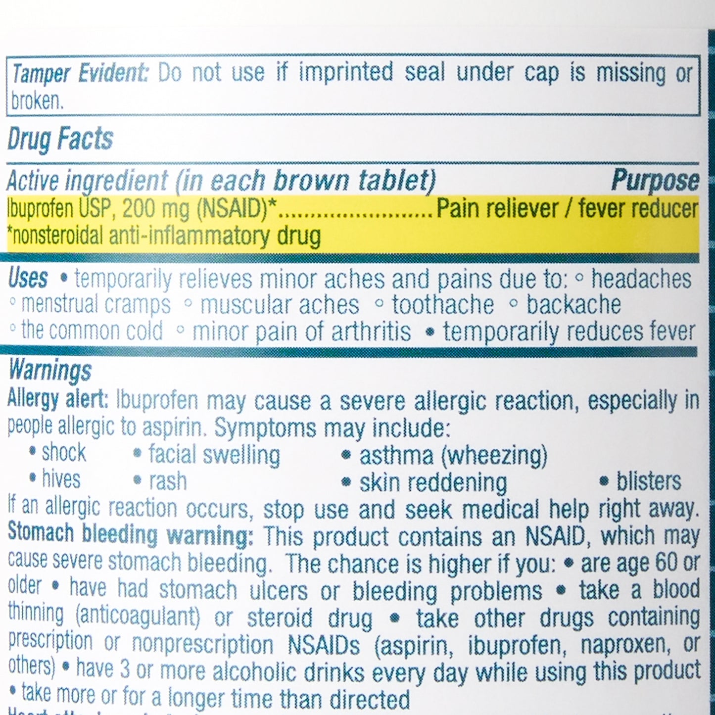 IBUPROFEN, TAB 200MG