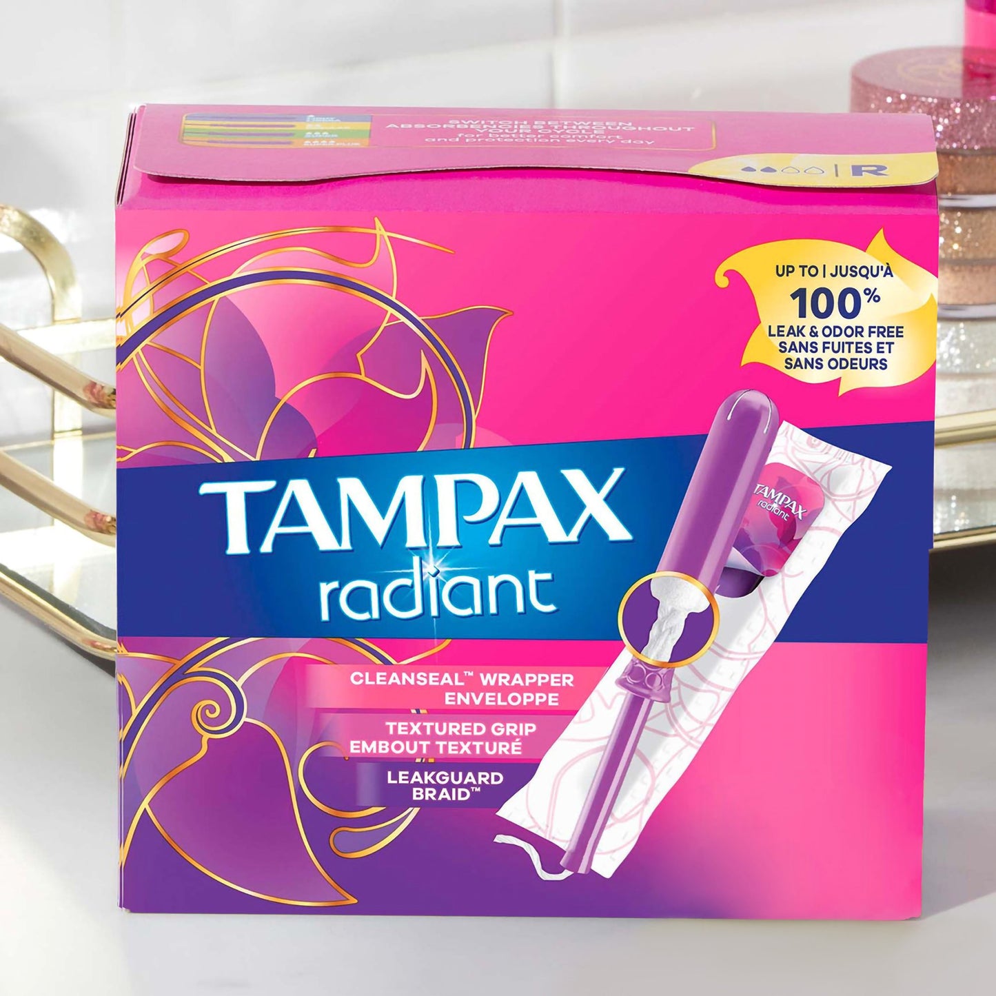 TAMPON, TAMPAX RADIANT APPL REG UNSCNTD