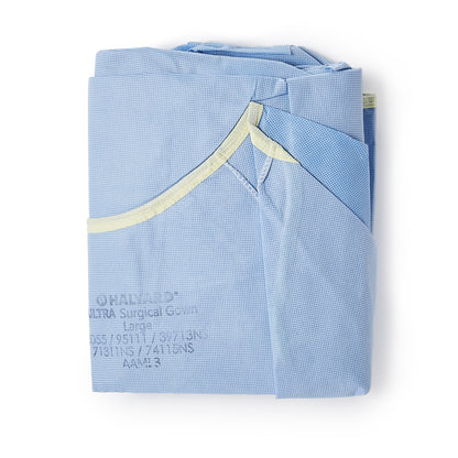 GOWN, SURG ULTRA STD BLU LG