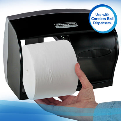 TISSUE, TOILET CORELESS WHT