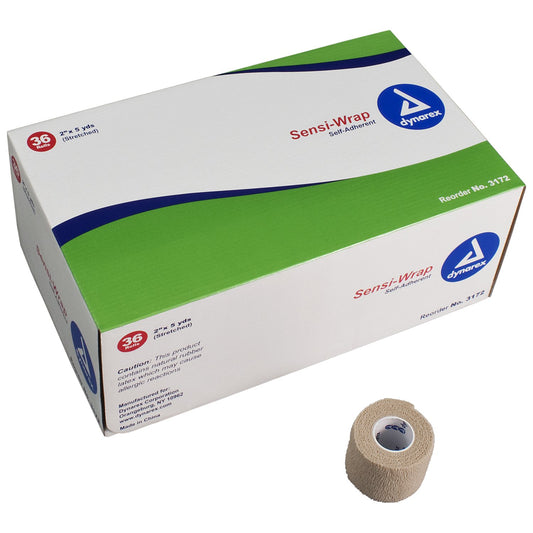 BANDAGE, ELASTIC SENSIWRAP SELF-ADH TAN 2"X5YDS