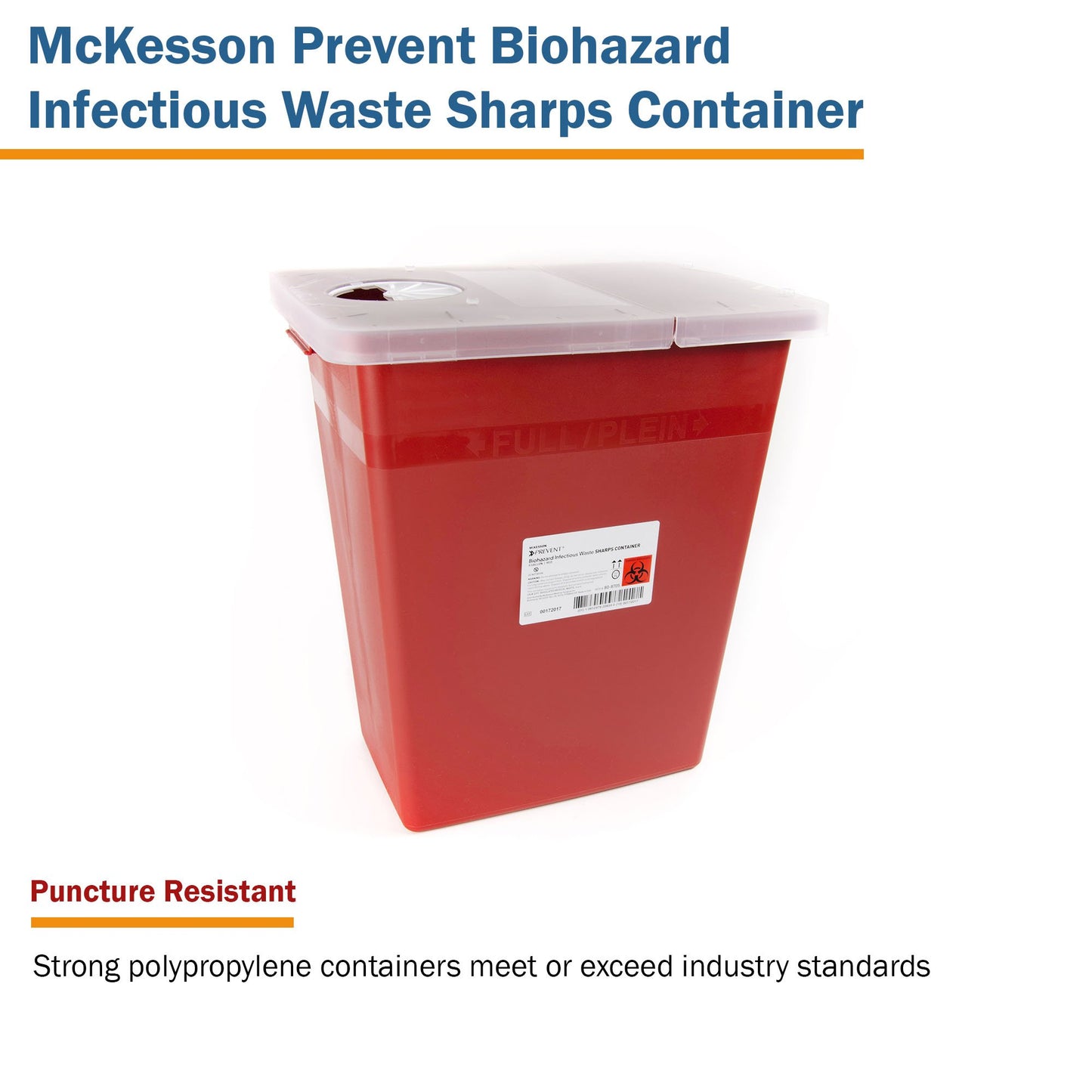 CONTAINER, SHARPS RED 8GL STACKABLE