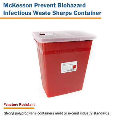 CONTAINER, SHARPS RED 8GL STACKABLE