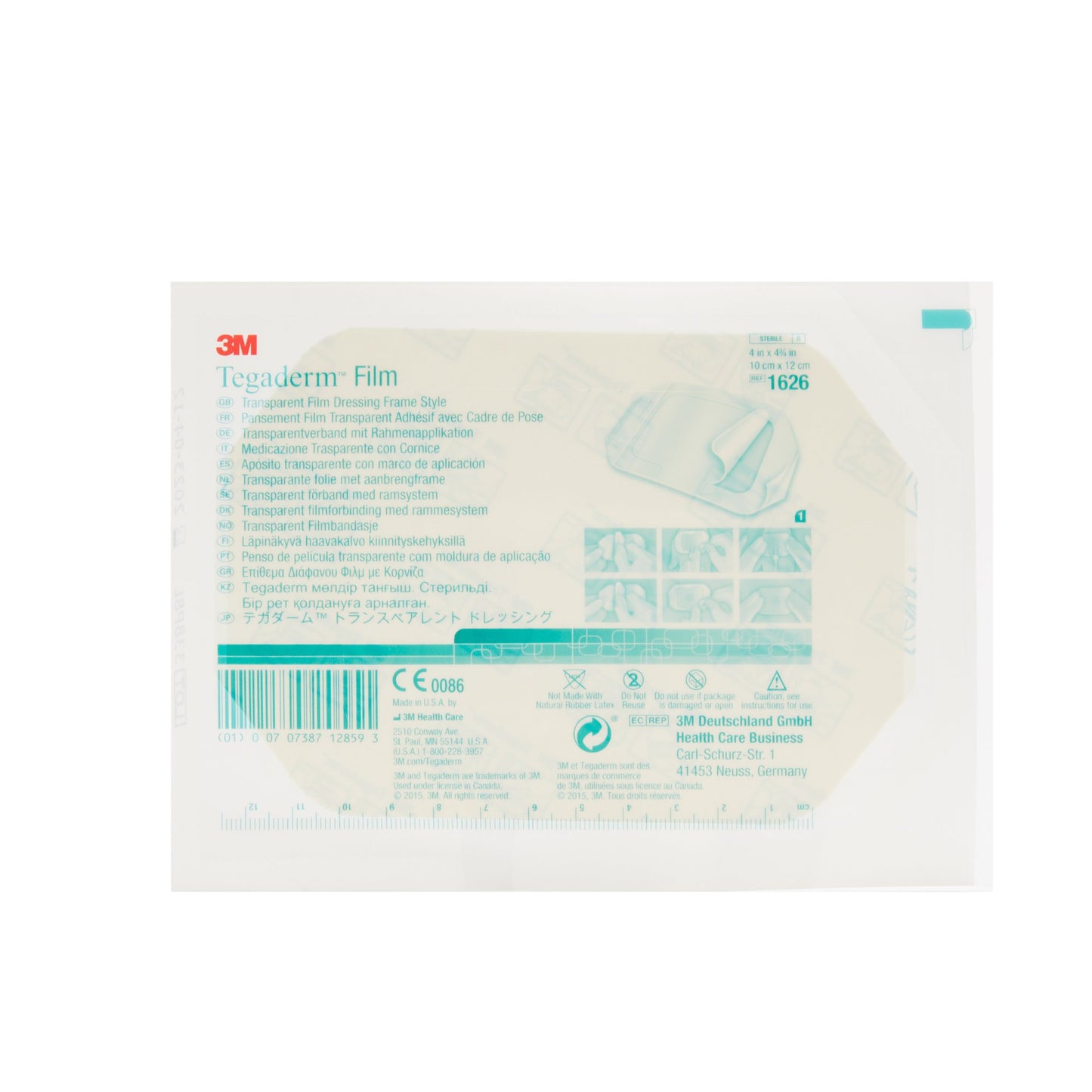 DRESSING, TEGADERM 4"X4 3/4"