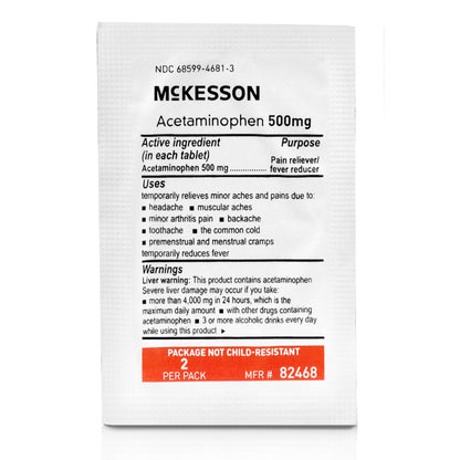 ACETAMINOPHEN TAB 500MG 250 X 2 UD BX 12BX/CS