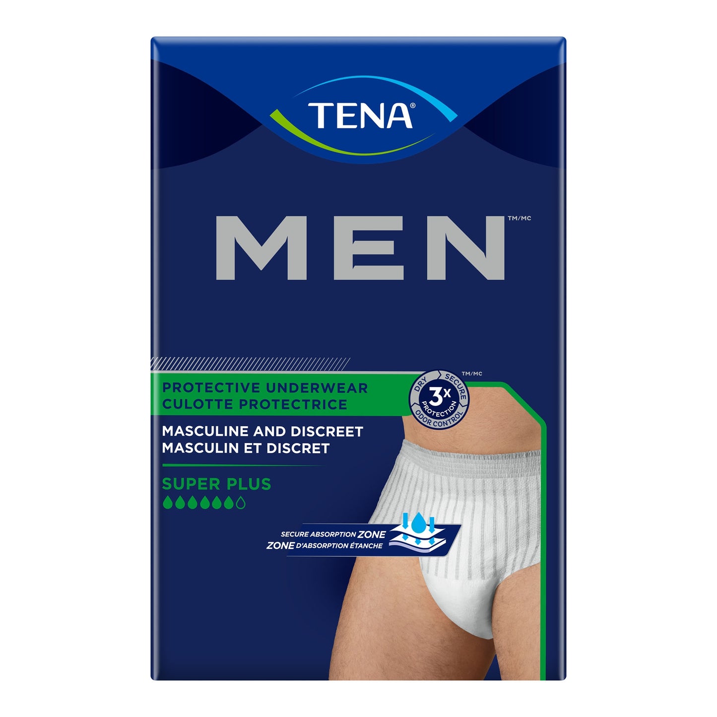 UNDERWEAR, MN TENA SM/MED