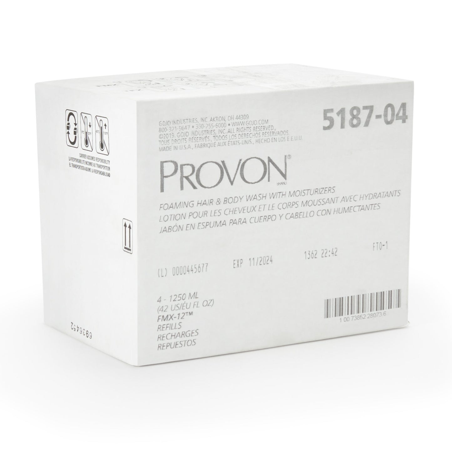 SOAP, F/BODY & HAIR W/MOIST 1250ML