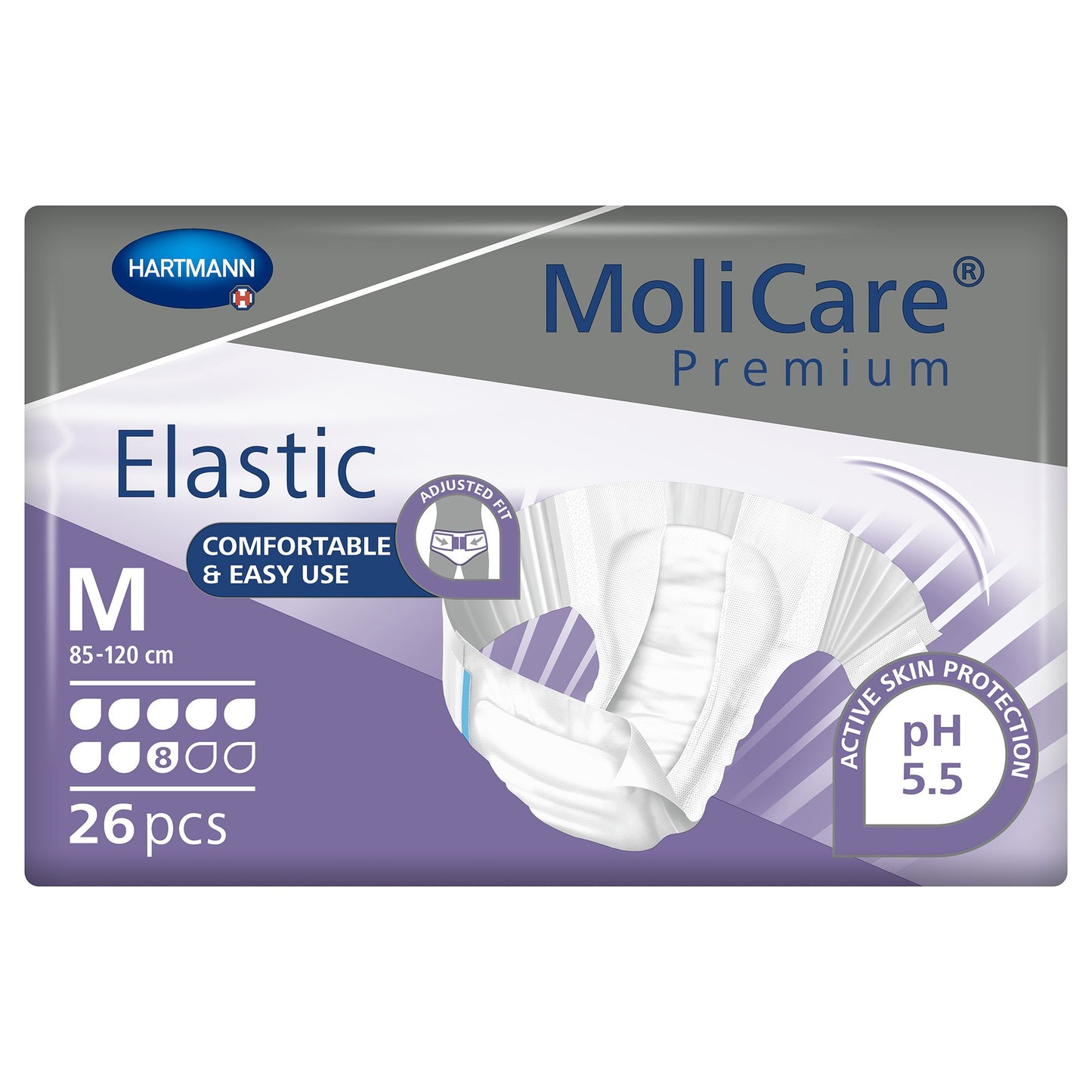 BRIEF, MOLICARE PREMIUM ELAS DISP 8D MED