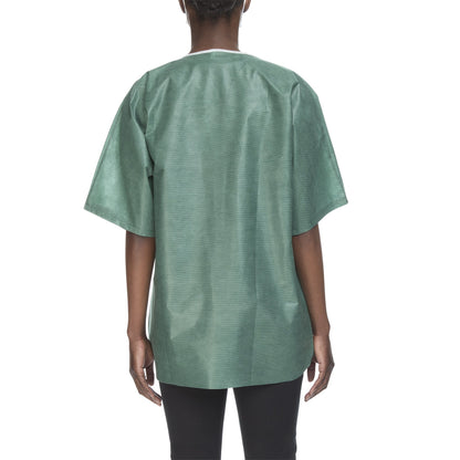 SHIRT SCRUB GRN LG 30/CSNONWOVEN 42-44"