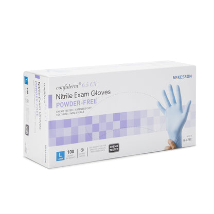 GLOVE, EXAM NTRL LG N/S EXTCFCHEMO 6.5CX