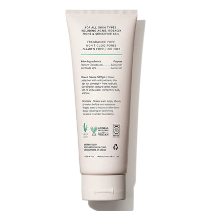 SUNSCREEN, CREAM MINERAL SPF503.4OZ