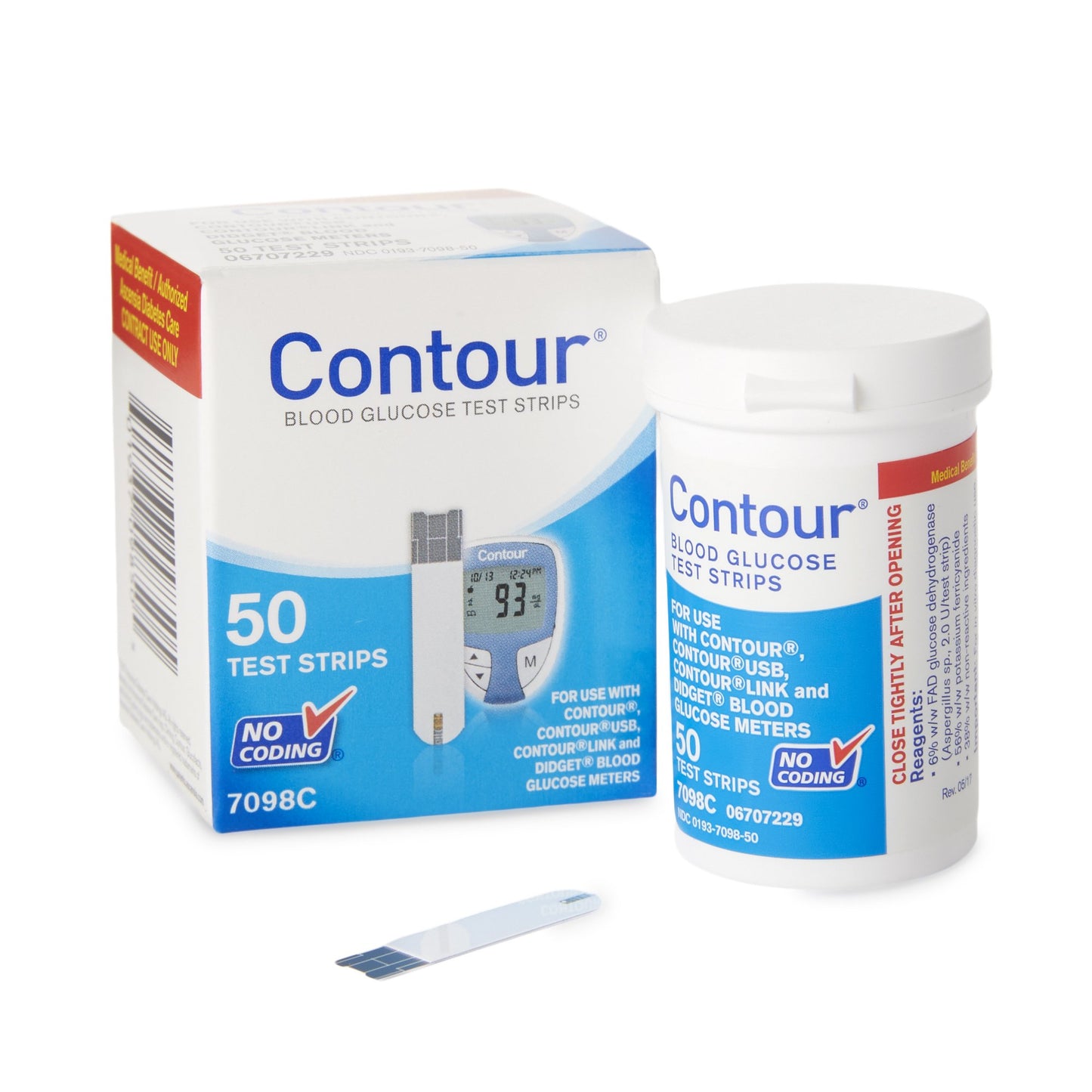 CONTOUR, BLOOD GLUCOSE TEST STRIPS