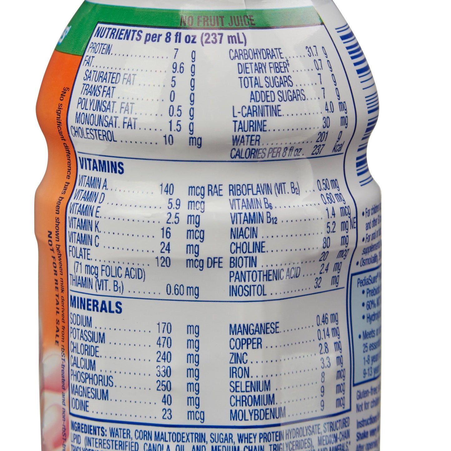 PEDIASURE, PEPTIDE STRWBERRY 1CAL 8OZ