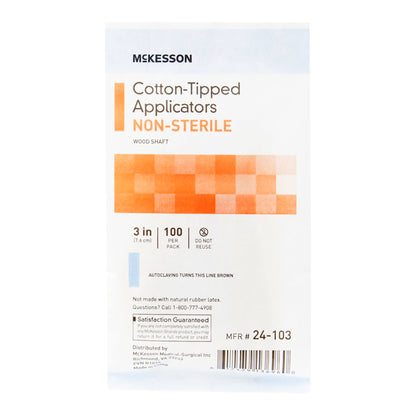 APPLICATOR, COTTON TIP N/S 3"