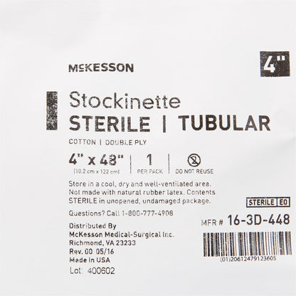 STOCKINETTE, TUBULAR 2PLY STR4"X48"