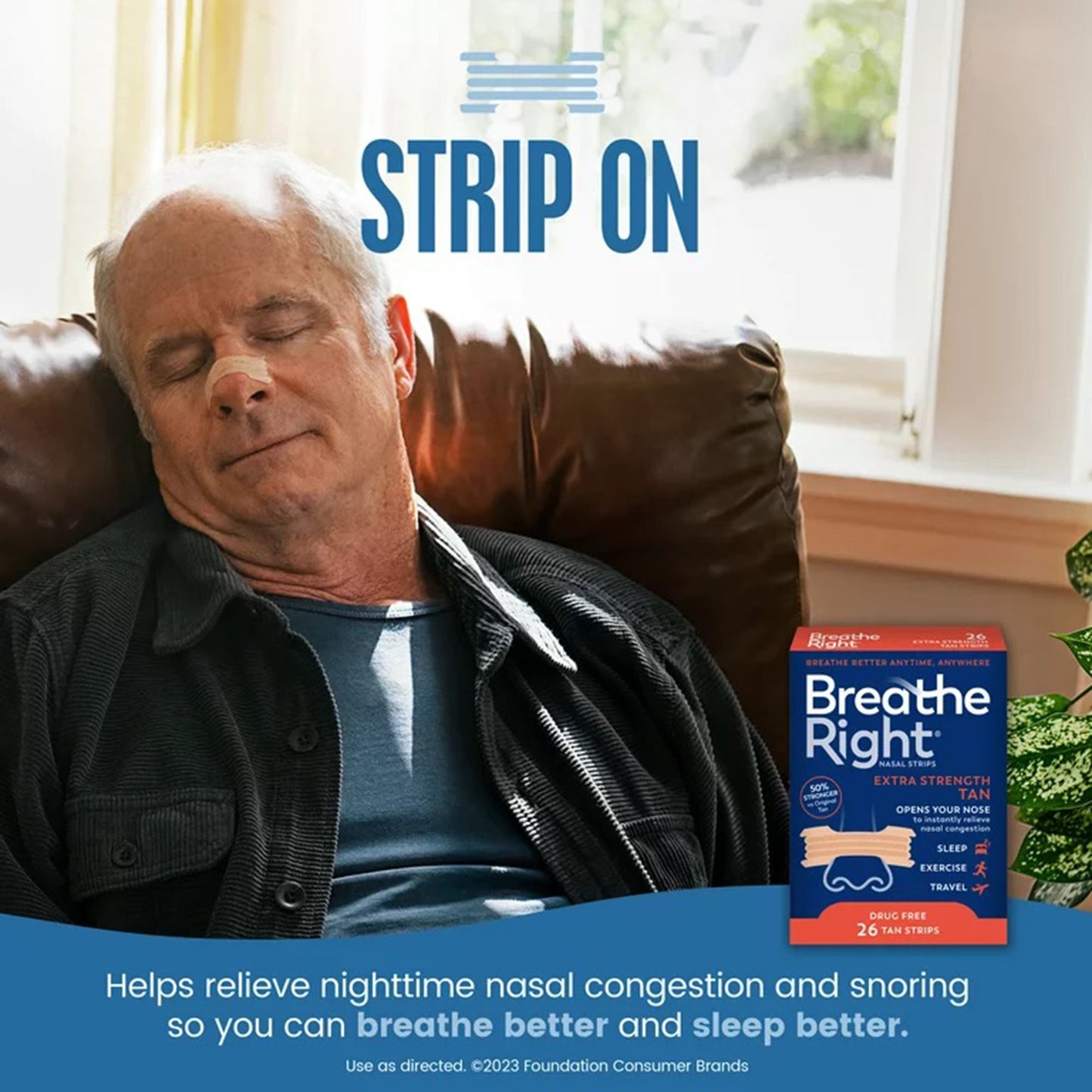BREATHE RIGHT, NASAL STRIP XSTAN