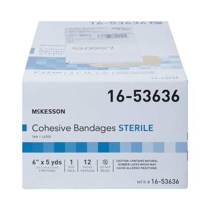 BANDAGE, COHESIVE STR TAN 6"