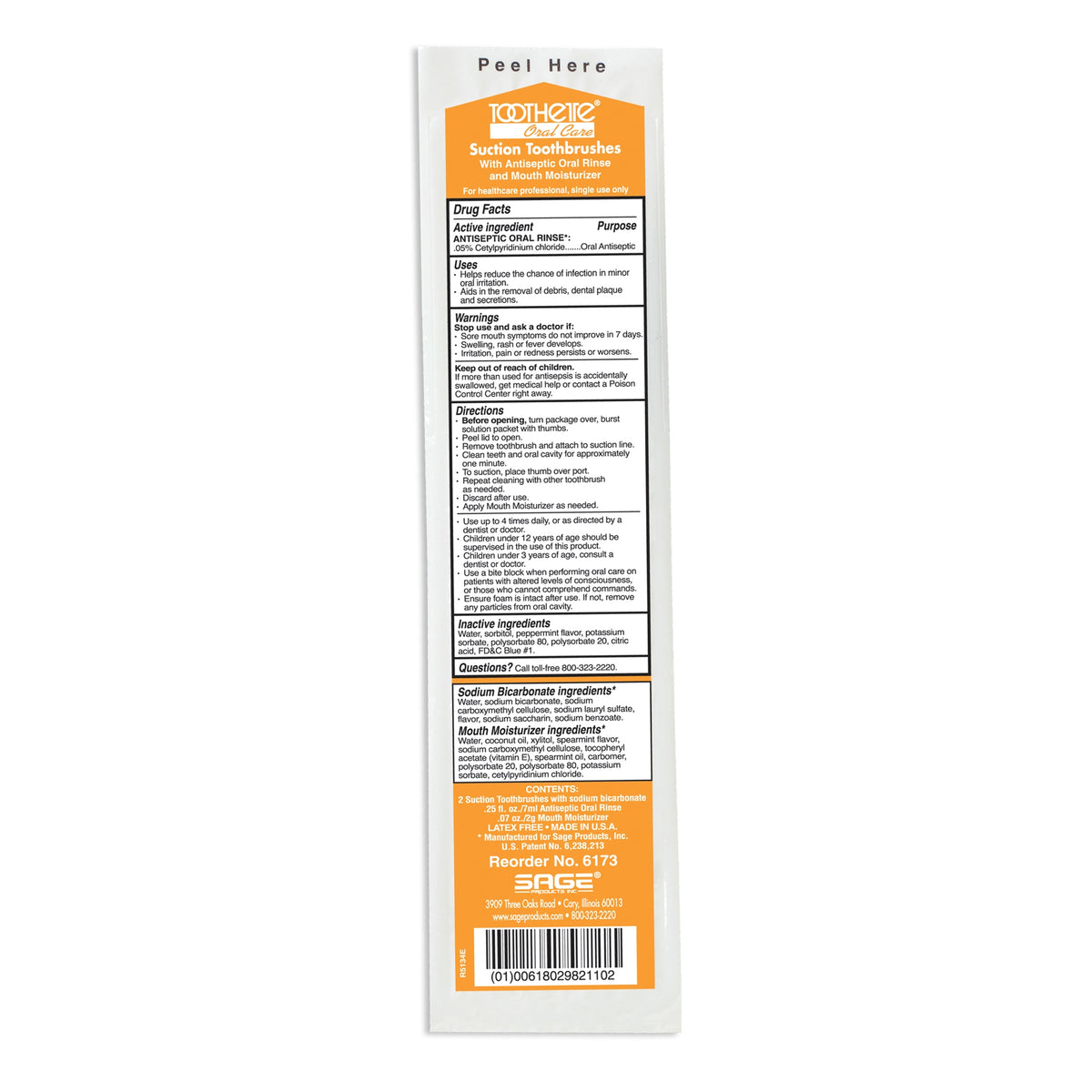 BRUSH, ORAL SCTN ANTISEPTIC