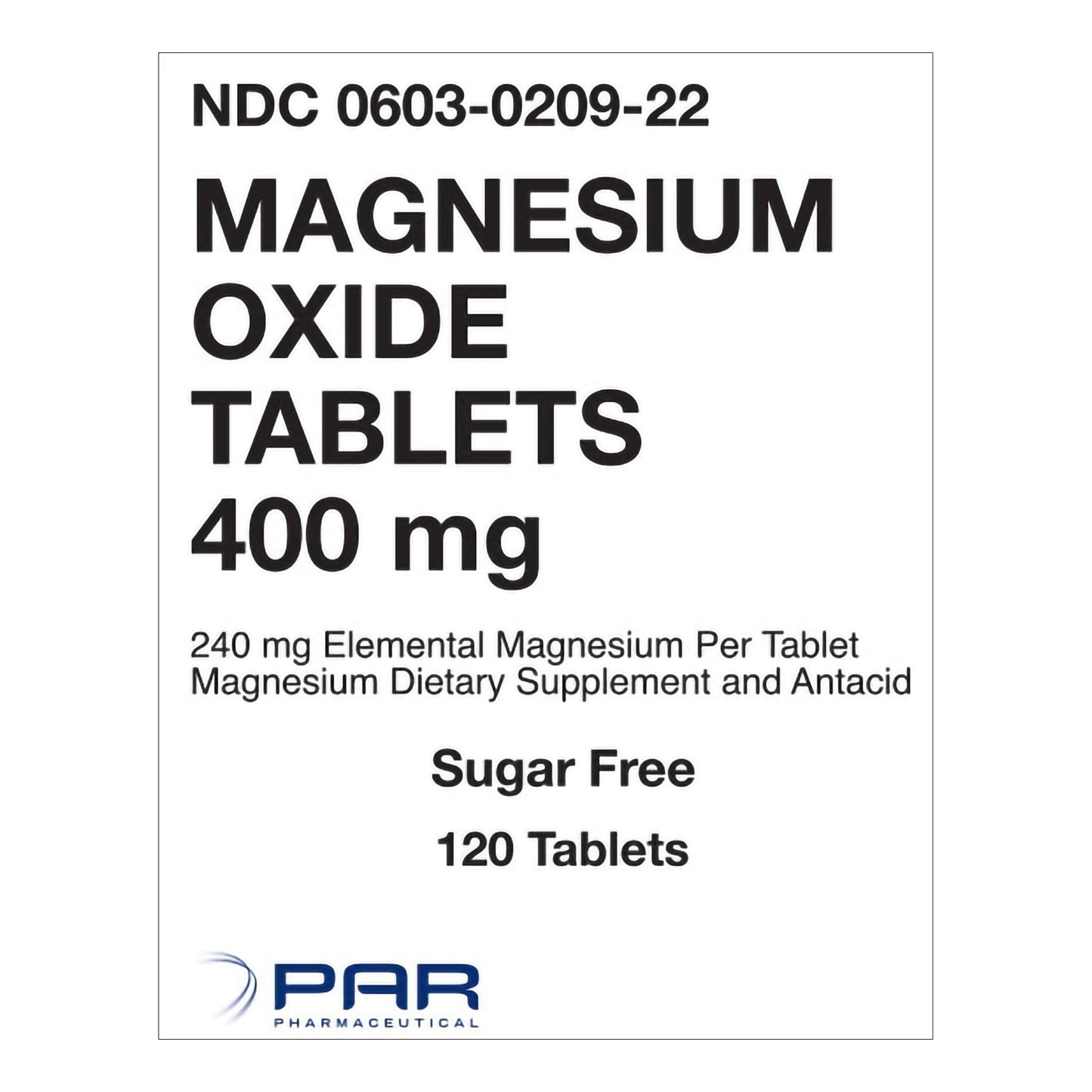 MAGNESIUM OXIDE, TAB 400MG