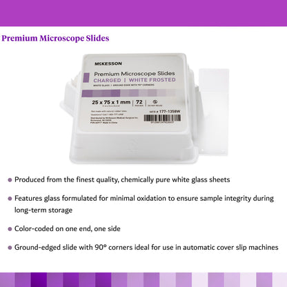 SLIDE, MICRO FROSTED WHT CHARGED