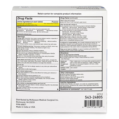 IBUPROFEN, TAB 200MG UD 200X2X 12BX/CS)