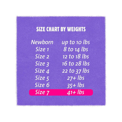 DIAPER, BABY CUTIES PREVAIL 41+LBS SZ7