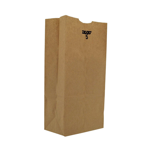 BAG, GROCERY BRN 5#