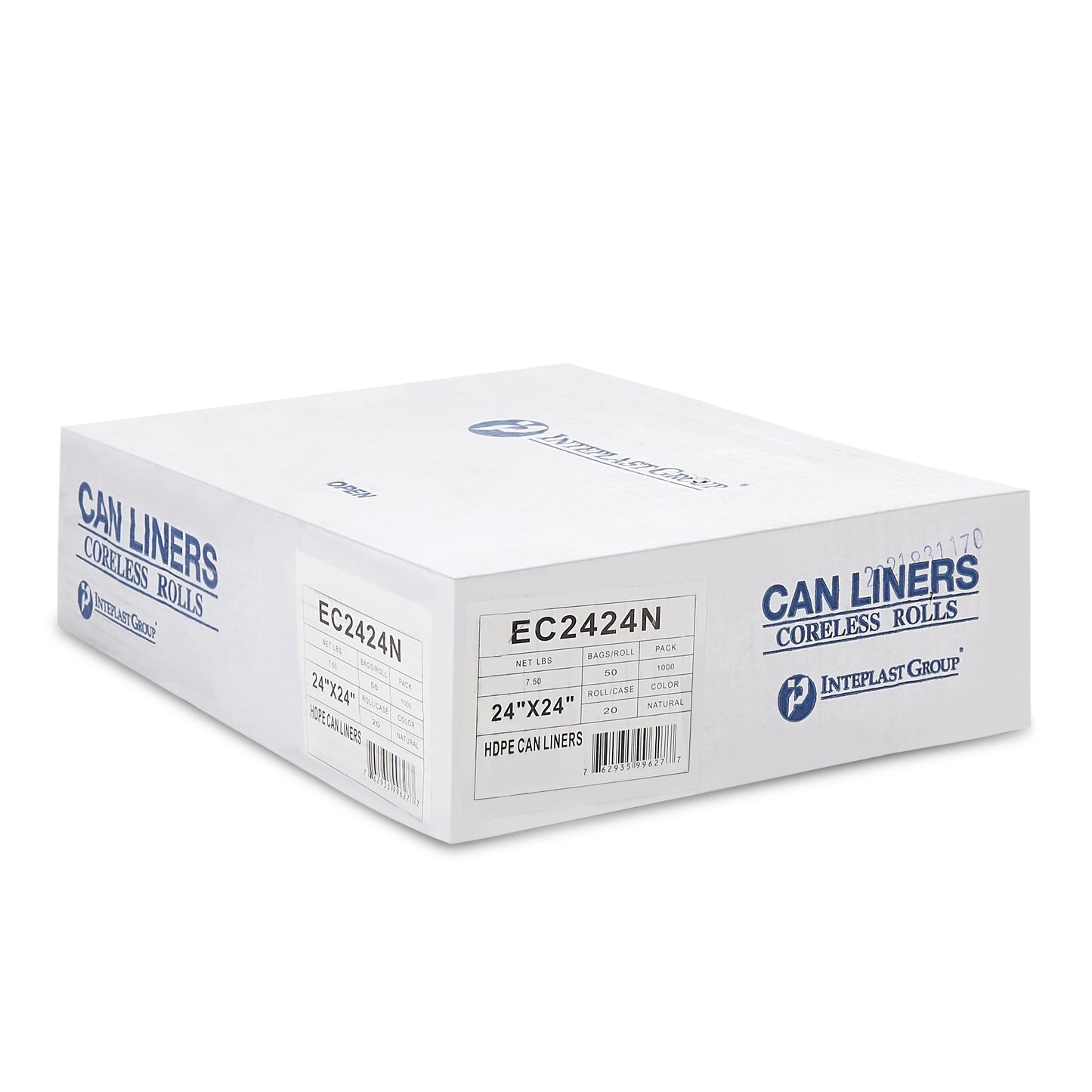 LINER, CAN CLR 5MIC 24"X24"10GL