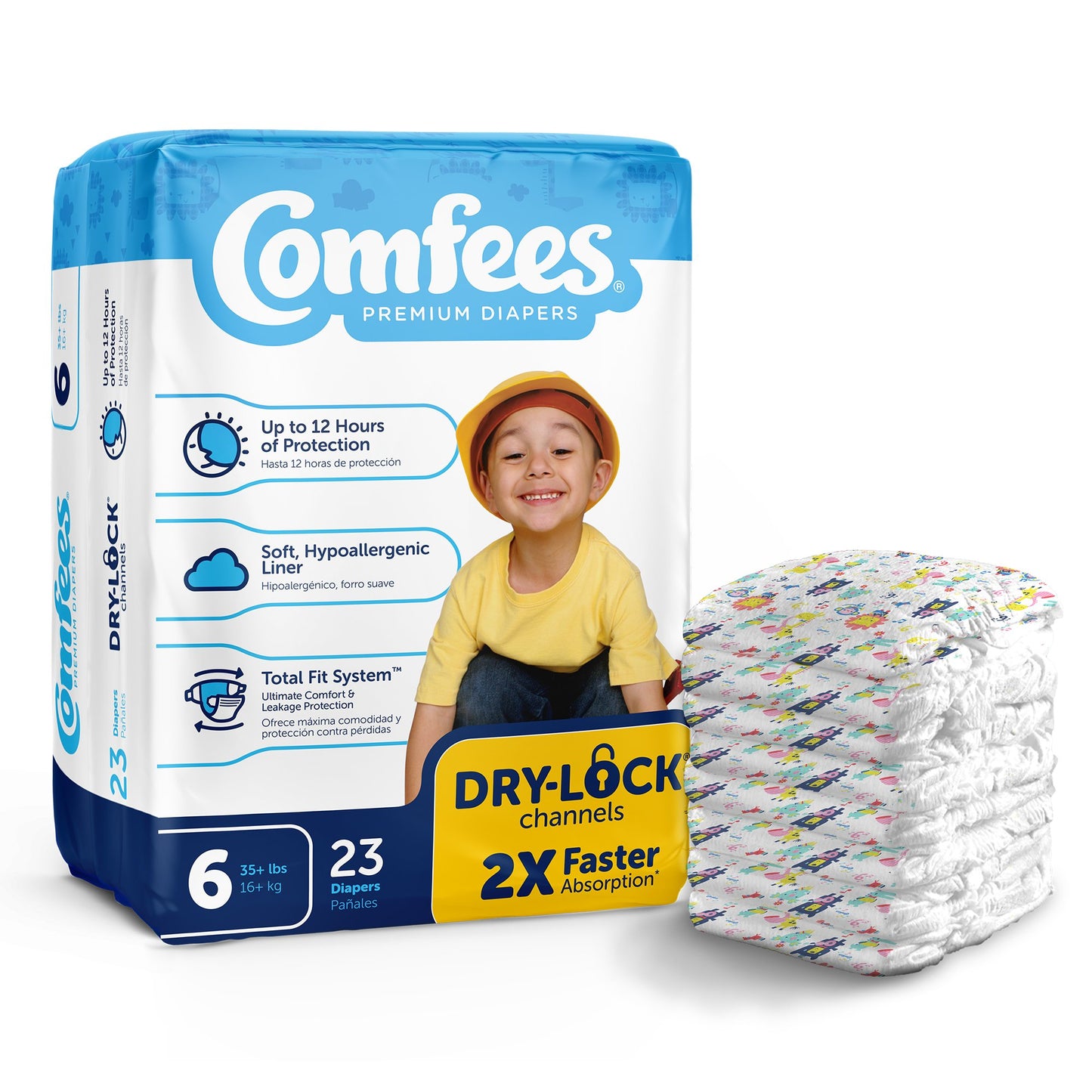 DIAPER, BABY COMFEES SZ6