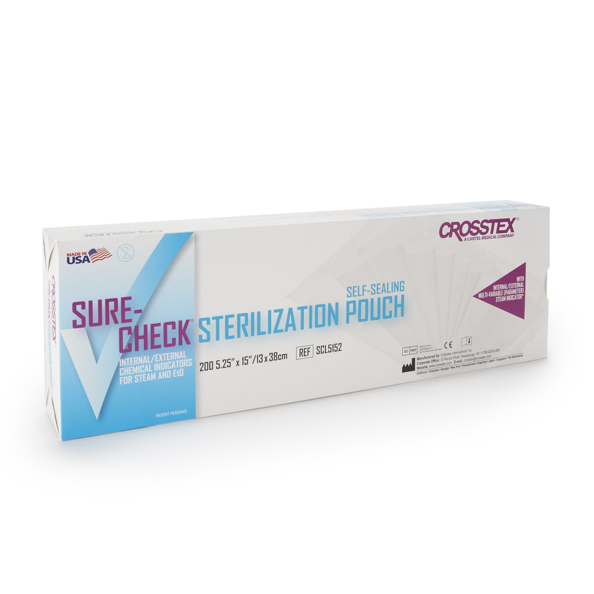 POUCH, STERILIZATION SURECHEC5.25X15