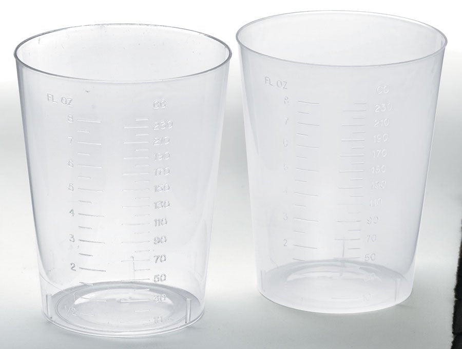 CARAFE, INTAKE GRAD 8OZ TRANS