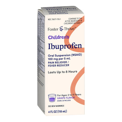 IBUPROFEN, SUSPN ORAL FT CHLDGRAPE 4OZ