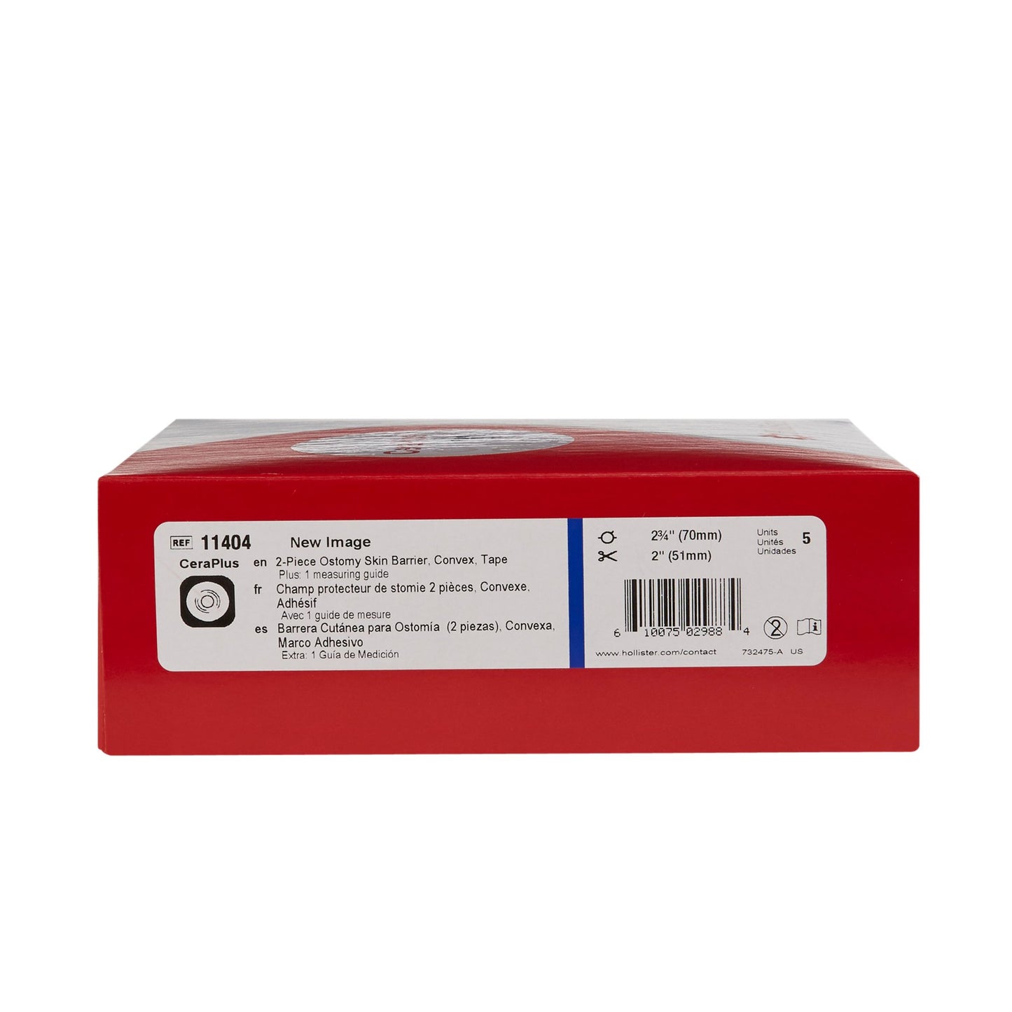 SKIN BARRIER, NEW IMAGE CNVX W/TAPE BLU PRE-SZ 1 3/4