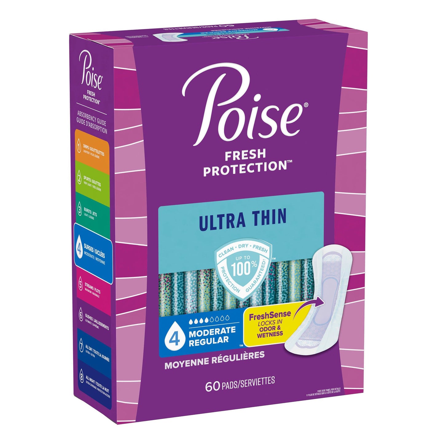 PAD, POISE ULTRA THIN MODERATEABSRB REG
